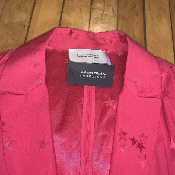 Equipment Star Blazer Hampton Jacket Pink stars - Picture 3 of 7